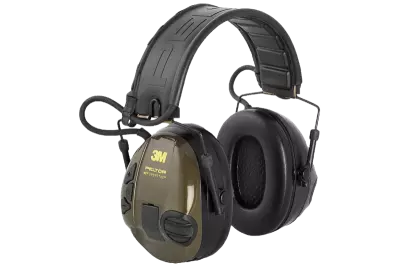 CASQUE AERO PELTOR SPORTTAC COQUILLES VERTES/ORANGES