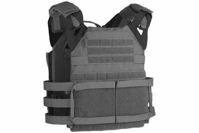 Chaleco Porta Placas Wosport VE-99 Gris