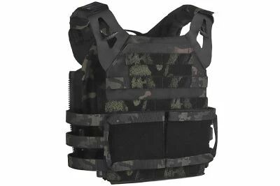 Chaleco Porta Placas Wosport VE-99 Multicam Negro