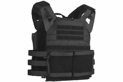 Chaleco Porta Placas Wosport VE-99 Negro