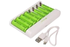 Charger 8 Slots ReCyko GP Batteries