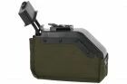 Chargeur Ammobox 1500 BBs pour M249 Minimi AEG - Olive Drab - Cybergun / A&K