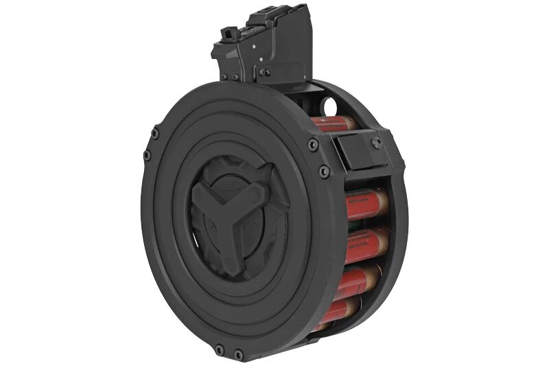 Chargeur Drum Gaz Rouge Saiga 12 et SBS Tokyo Marui GBBR Atelier