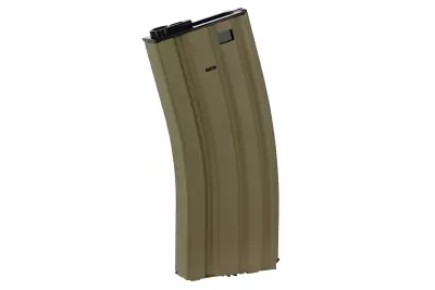 Chargeur Hi-cap mtal 300 billes pour M4 AEG tan