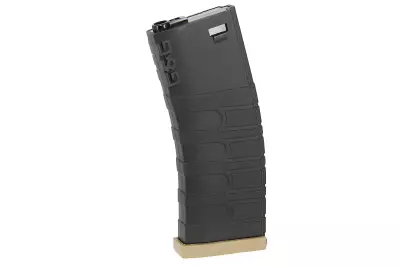 Chargeur M4 Mid-Cap 120 billes GR16 Noir / Tan G&G Armament
