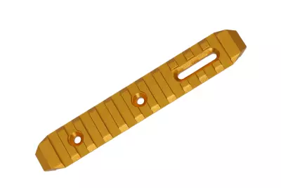 CNC M-LOK rail GOLD 128mm SLONG