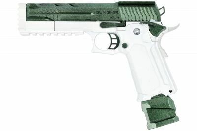 Custom Hi-Capa 5.1 Charcoal / White Cerakote Left-Handed Barrel