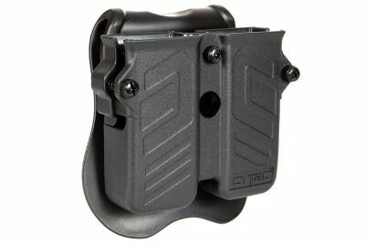 double magazine holder black front right