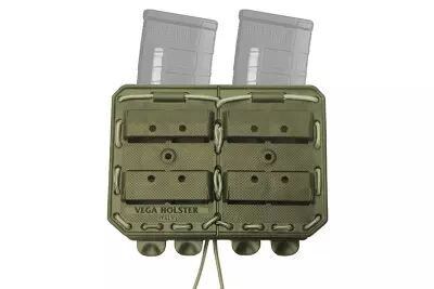 DOUBLE SIDE-BY-SIDE MAGAZINE HOLDER BUNGY 8BL17 OLIVE GREEN FOR M4 / AR15