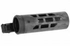 ESCUDO SUPRESOR ESTILO U-RAC - CARBONO NEGRO 6,5 PULGADAS