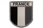 FRANCE GREY EMBROIDERED CREST