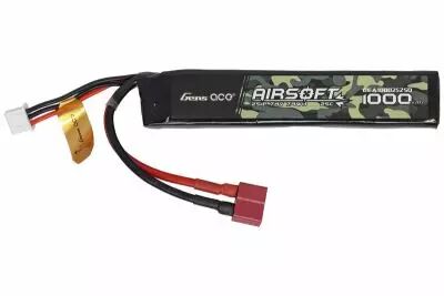 Gens ace 25C 1000mAh 2S1P 7.4V Airsoft Gun Lipo Battery with T Plug