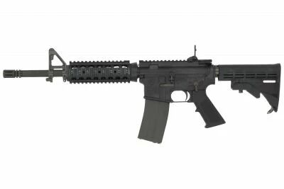 GHK M4 GBBR Airsoft V3 (12.5 pulgadas con licencia COLT) - Negro