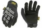 Guantes Mechanix negros con letras blancas