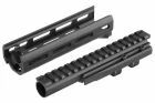 Hephaestus GHK / LCT AK Handguard Set (6.5 inch, M-Lok) w/Railed Gas Tube (Type III Hard-Coat Anodized)