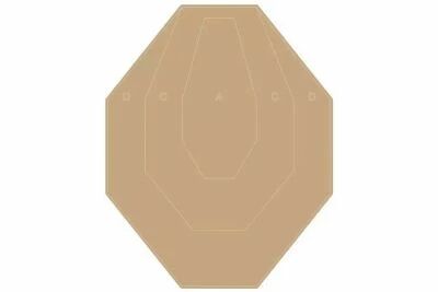 IPSC Mini Target, 50 x 35 cm, RANGE SOLUTIONS
