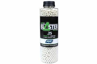 Jar of 3300 0.25g Alpha-Blaster ASG tracer bbs