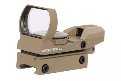 LANCER TACTICAL REFLEX SIGHT 4 RETICULES - TAN