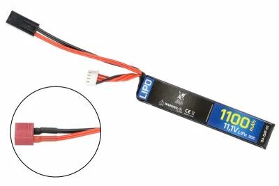 LiPo battery 11.1V 1100mAh 20C T-Dean / Mini Tamiya Delta Armory