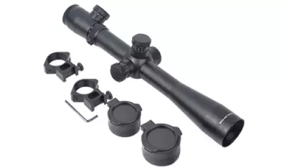 Lunette de vise 3.5-10x40E-SF rouge/vert AIM pour rplique d'airsoft sniper.