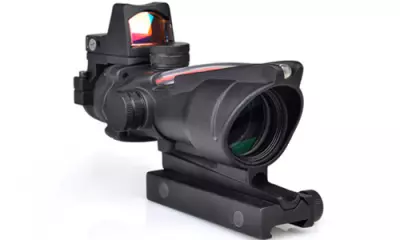 Lunette de vise ACOG 4x32C avec RMR Noir AIM pour rplique airsoft AEG.