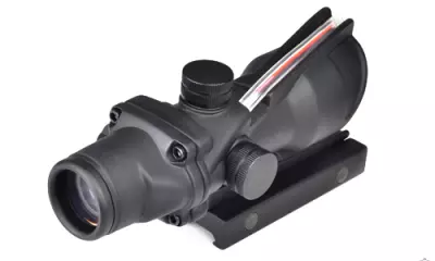 Lunette de vise ACOG 4x32C Noir AIM pour rplique airsoft.<br />
