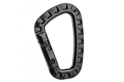 Mousqueton asymtrique Noir TOE