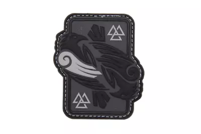 Odins Raven Rubber Patch Grey JTG