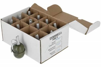 Pack of 12 RGD-5 Frag Grenades by PYROSOFT PYRO-5M