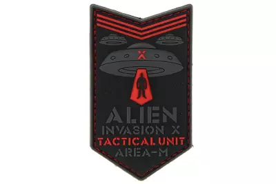 Patch Alien Invasion Tactical Unit rouge JTG