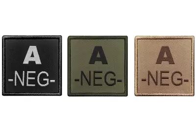 PATCH BLOOD GROUP A- EMBROIDERED