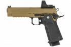 Pistola Arcturus Hi-Capa Vanguard de 5  GBB (preparada para &oacute;pticas/colimador ARS-1) - Half-Tan