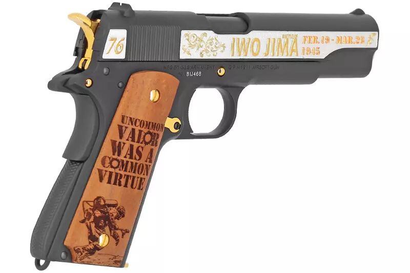 PISTOLET 6MM 1911 IWO JIMA EDITION LIMITEE GAZ G&amp;G Armament