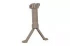 Poign&eacute;e Tactique Bipied 20mm Tan WOSPORT
