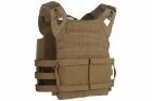 Porta Placas Nuevo JPC Tactical 2.0 Coyote Marr&oacute;n WOSPORT
