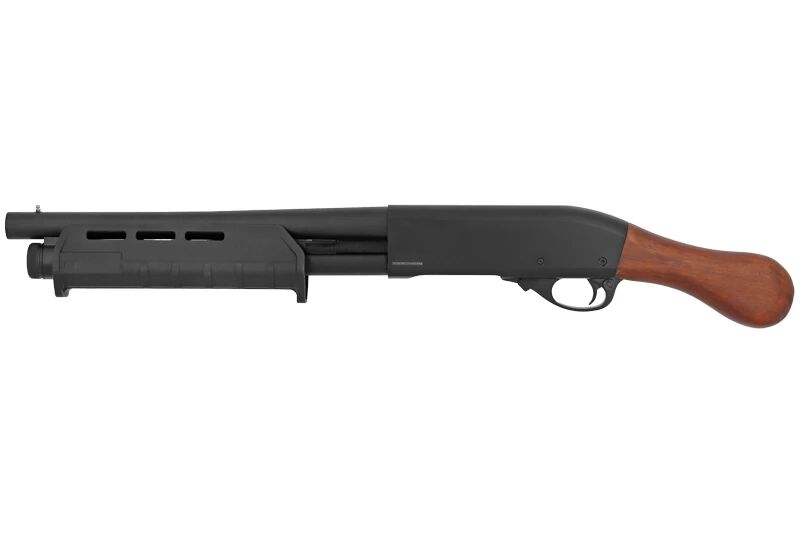 REP GE PUMP 30 SHOTS BLACK - BROWN HANDLE