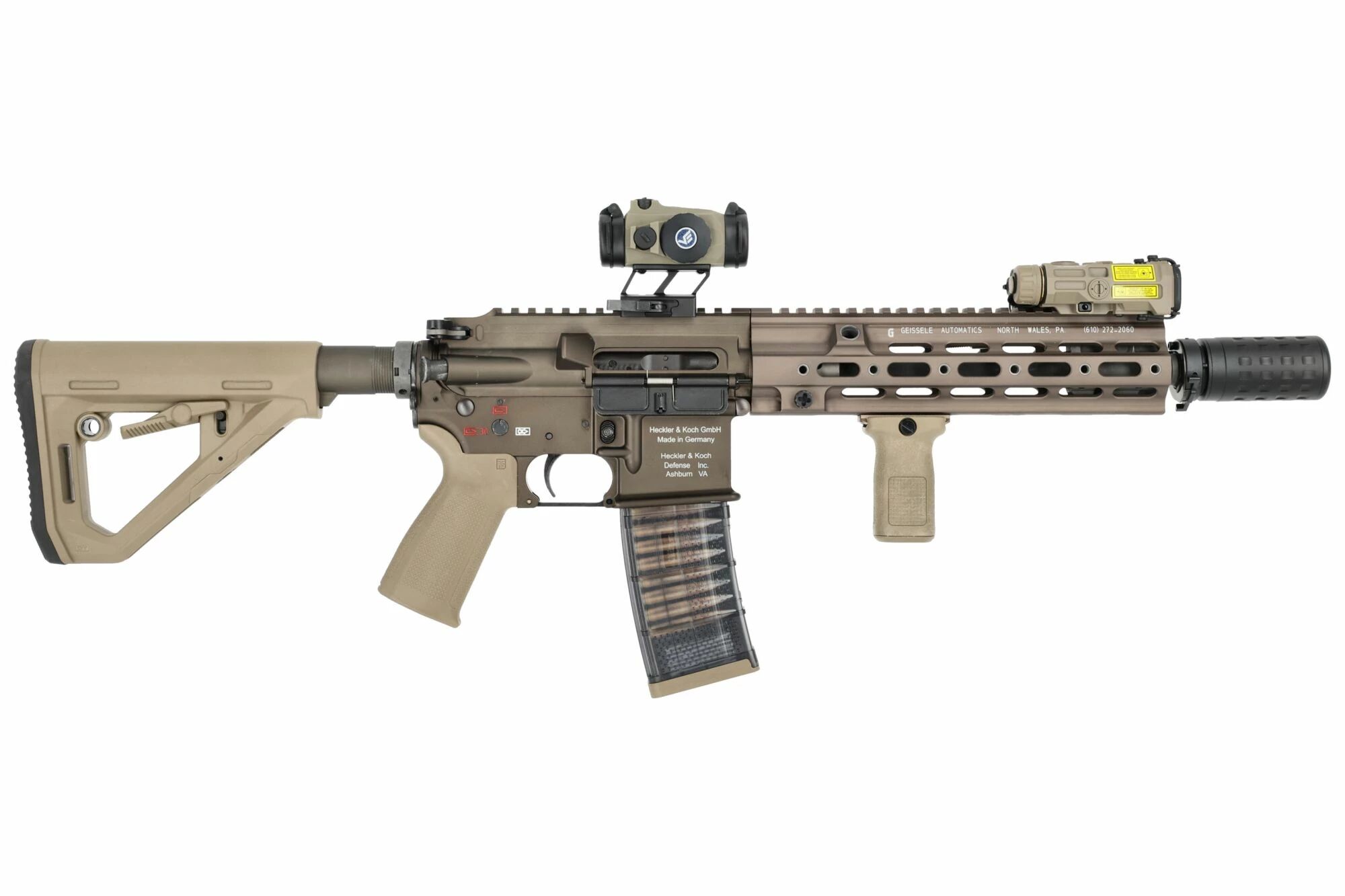 Custom Airsoft Replica 416 MWS (ZET System) HAO GBBR FDE