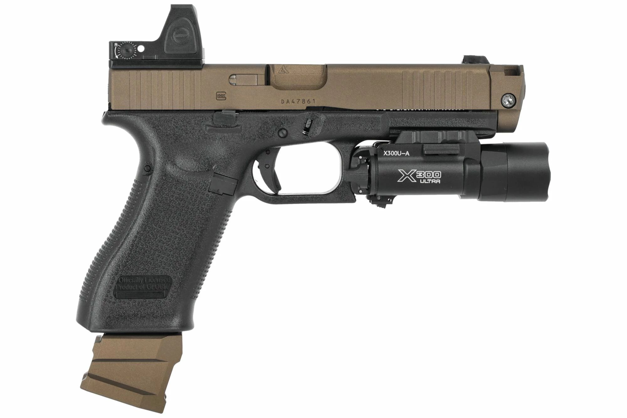 Airsoft Pistol Glock 17 Gen5 VFC Gaz GUNDAY Cerakote Custom