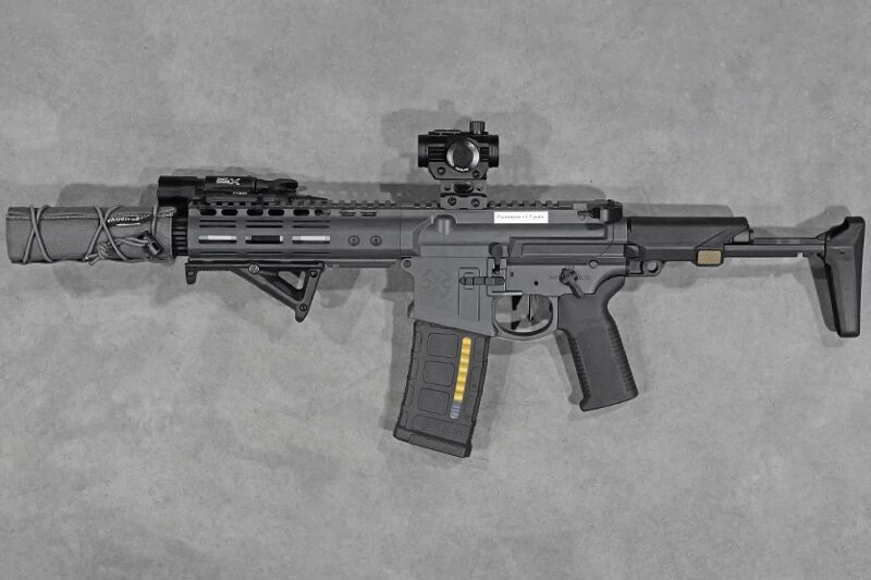 Replica M4 GHETTO BLASTER 7 NOVESKE Grey GBBR Ragnarok Custom