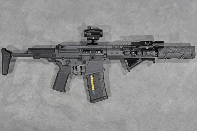 Replica M4 GHETTO BLASTER 7 NOVESKE Grey GBBR Ragnarok Custom