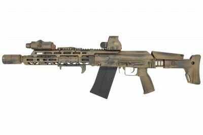 SAIGA 12K personalizada, con ca��n izquierdo muy usado