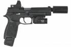 Sig Sauer M17 P320 PROFORCE personalizada, negra, ca&ntilde;&oacute;n a la derecha