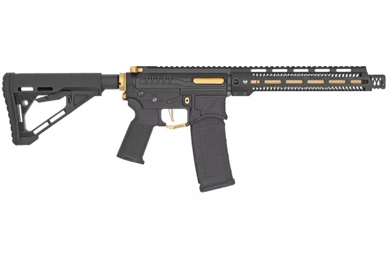 Replica R15 mod 1 Zion Arms black and gold long handguard