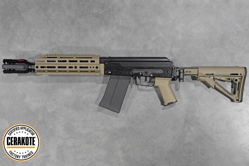 Replica shotgun SAIGA 12K Short Tokyo Marui Gaz Cerakote Custom