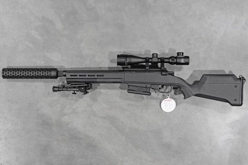 Replica Sniper Striker AS02 Amoeba Black ARES MK71 Custom