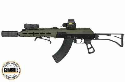 R�plique AKM Tokyo Marui Gbbr \ Hard Kick\  SLR 5KU OD Cerakote Custom