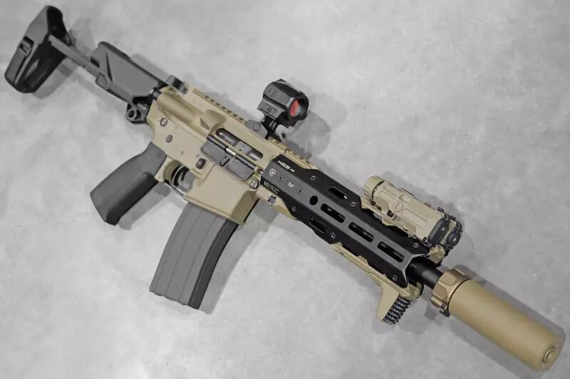 R&eacute;plique AR15 MWS Strike Industries PDW Cerakote Custom