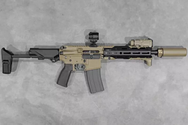 R&eacute;plique AR15 MWS Strike Industries PDW Cerakote Custom