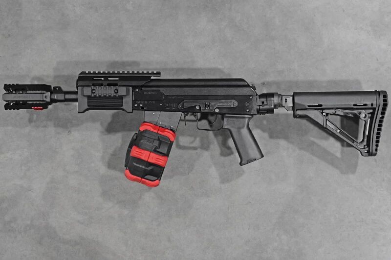 R�plique fusil � pompe SAIGA 12 SBS DRUM Slim Gaz Tokyo Marui Custom