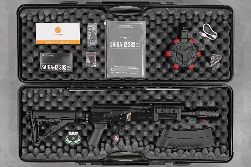 R&eacute;plique fusil &agrave; pompe SAIGA 12 SBS DRUM Slim Gaz Tokyo Marui Custom